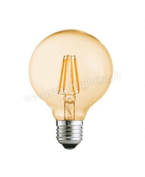Lampe 8 LED forme ampoule avec socle aimanté et poignée pour suspendre diam  8 cm x H 10 cm - Couleurs Aléatoires